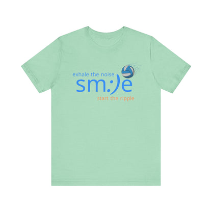 Exhale the Noise sm:)e Start the Ripple Volleyball Tee - Motivational Streetwear, Positive Vibes, Inspirational Gift