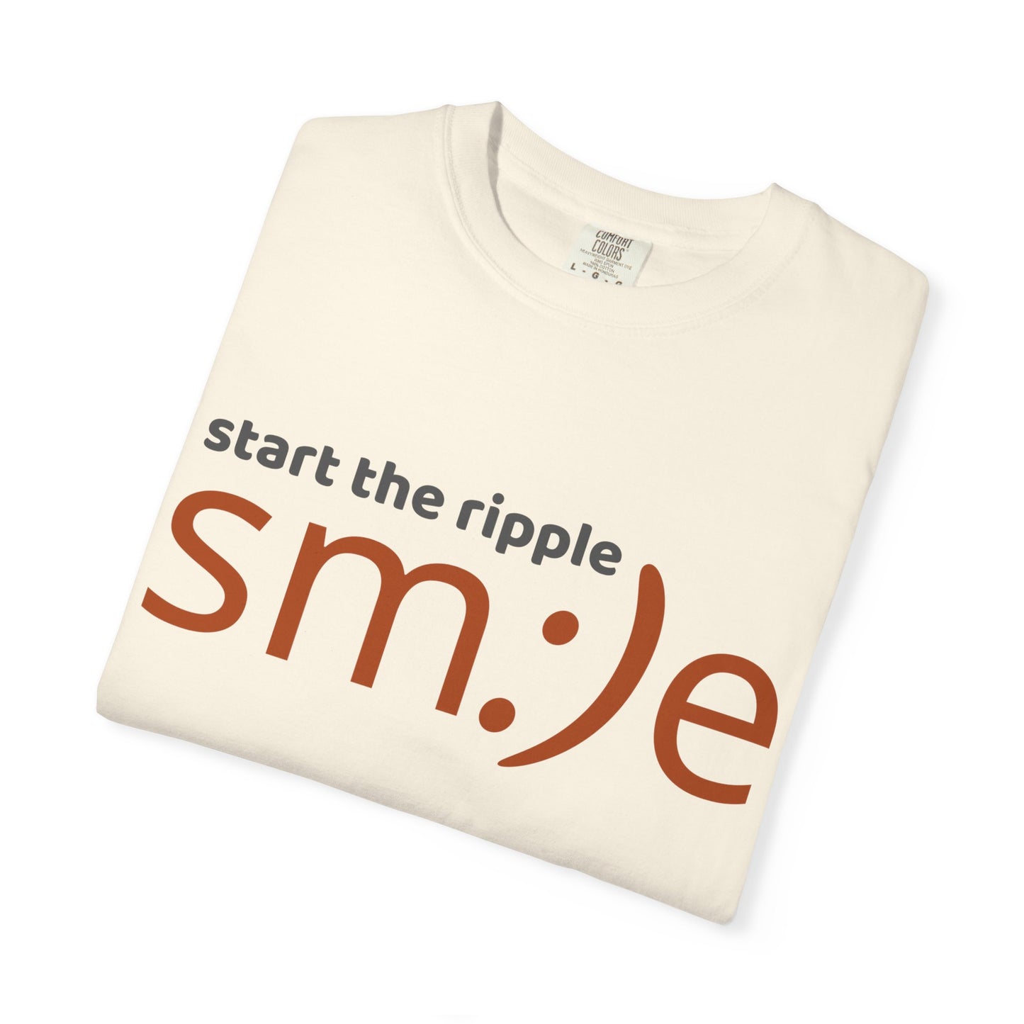 sm:)e Start the Ripple Garment-Dyed Tee | Premium Change-Maker Streetwear | Unisex Statement Shirt