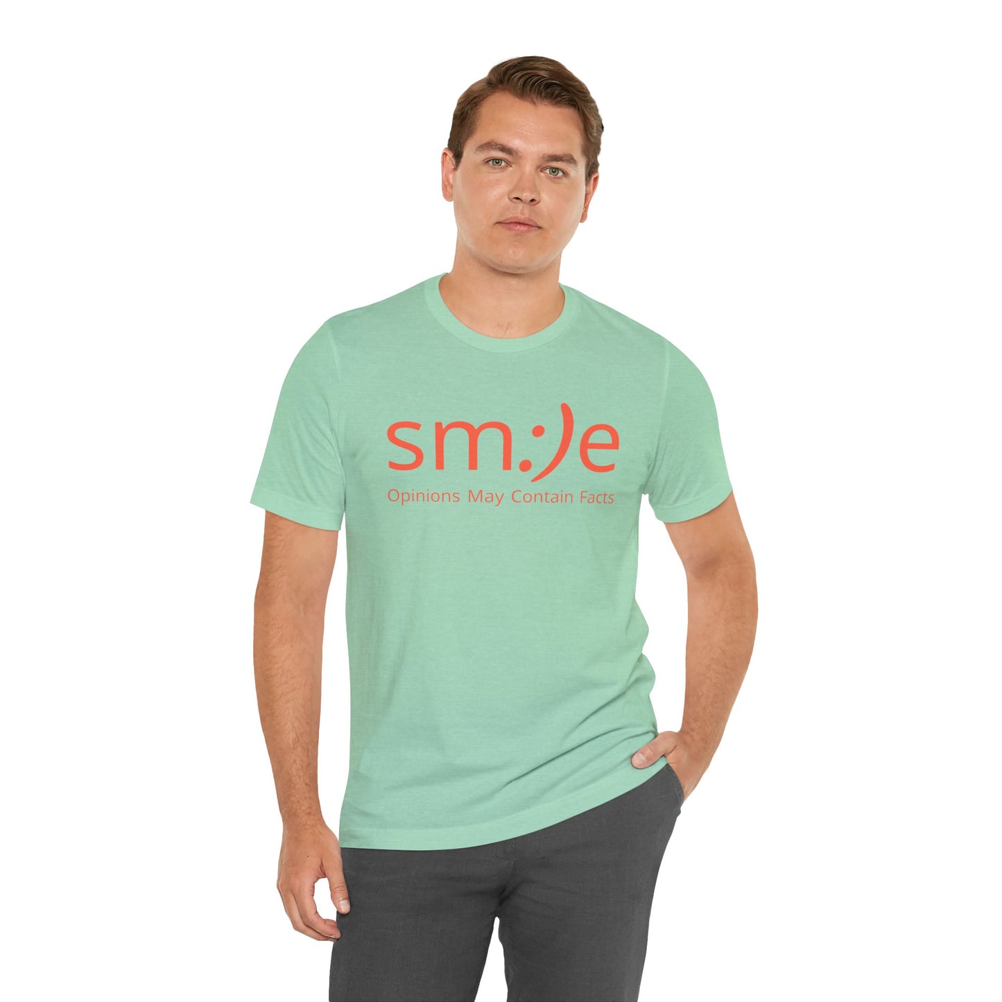 sm:)e Opinions May Contain Facts T-Shirt | Intellectual Sass | Trendy Graphic Tee