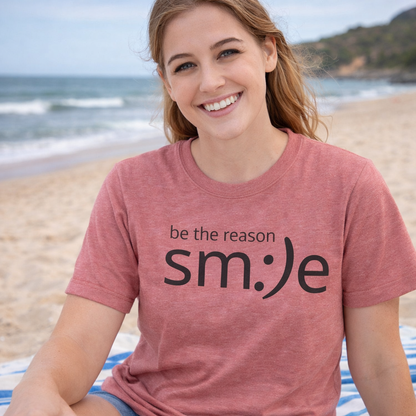 sm:)e Be the Reason Tee | Positive Impact Streetwear | Inspirational Unisex Graphic Shirt