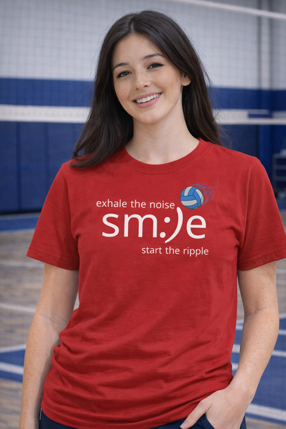 Exhale the Noise sm:)e Volleyball Jersey | Unisex Athletic Streetwear | Court Confidence Tee