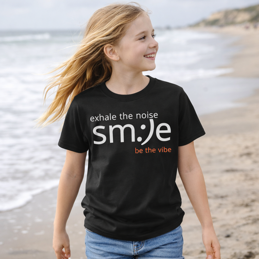 sm:)e Exhale the Noise Be the Vibe Tee | Motivational Streetwear | Perfect Gift for Friends