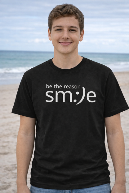 Be the Reason sm:)e T-Shirt - Positive Vibes Streetwear, Motivational Gift, Confidence Booster