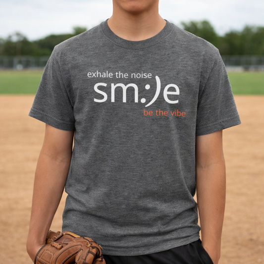 sm:)e Exhale the Noise Be the Vibe | Casual Streetwear Tee | Motivational Gift for Friends