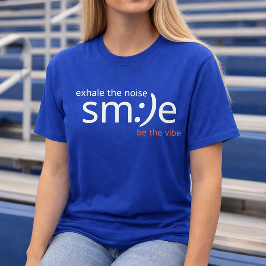 sm:)e Exhale the Noise Be the Vibe | Casual Streetwear Tee | Motivational Gift for Friends
