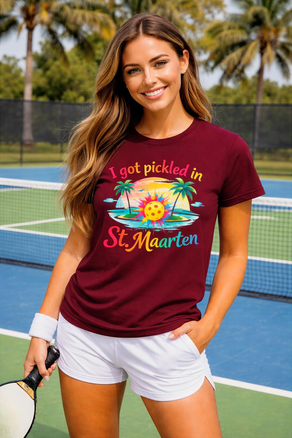I Got Pickled in St. Maarten Shirt – Funny Pickleball Vacation Tee