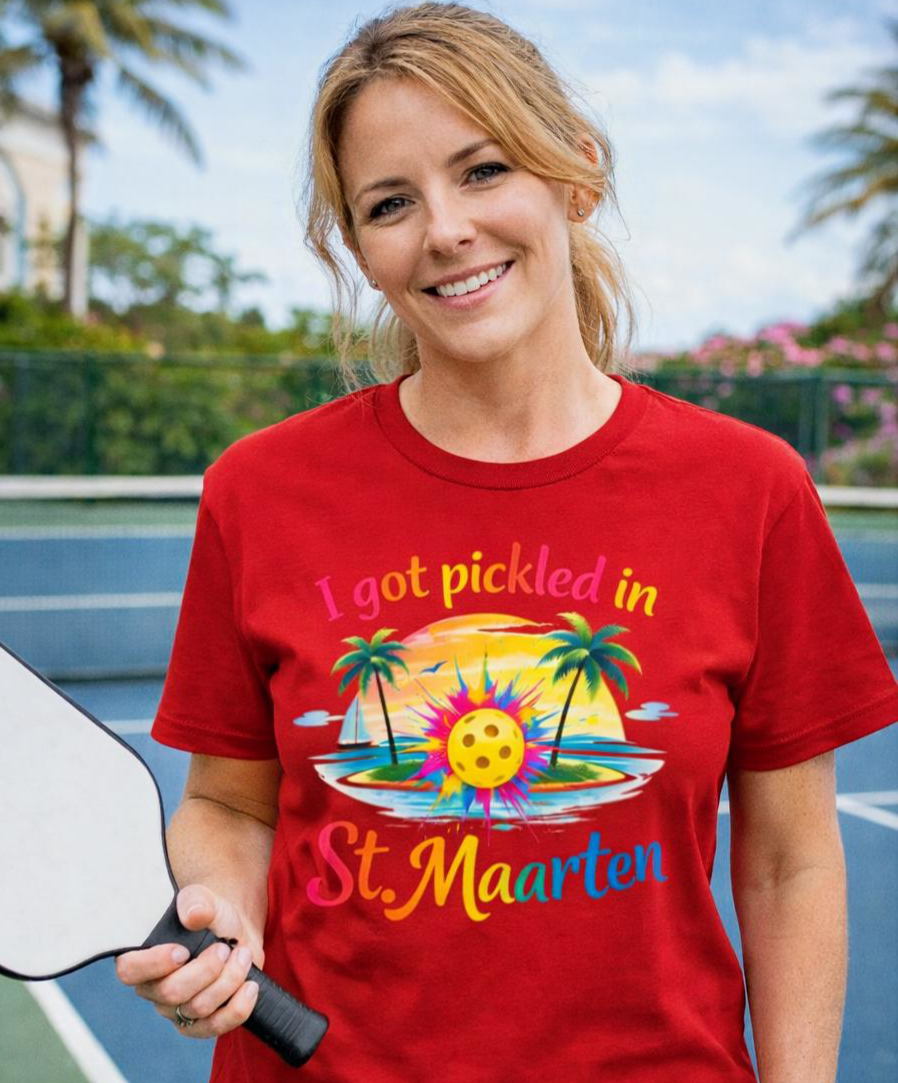 I Got Pickled in St. Maarten Tee, moisture wicking Tee