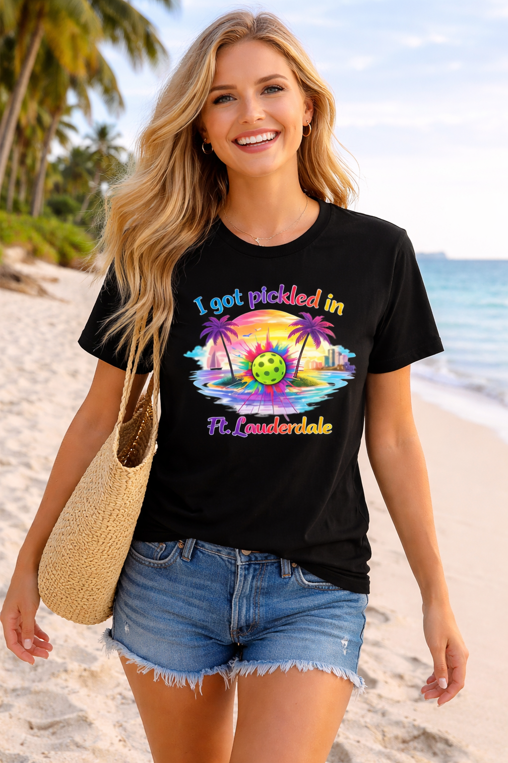 Ft. Lauderdale Pickleball Tee — "I Got Pickled in Ft. Lauderdale" Men's Moisture-Wicking Shirt