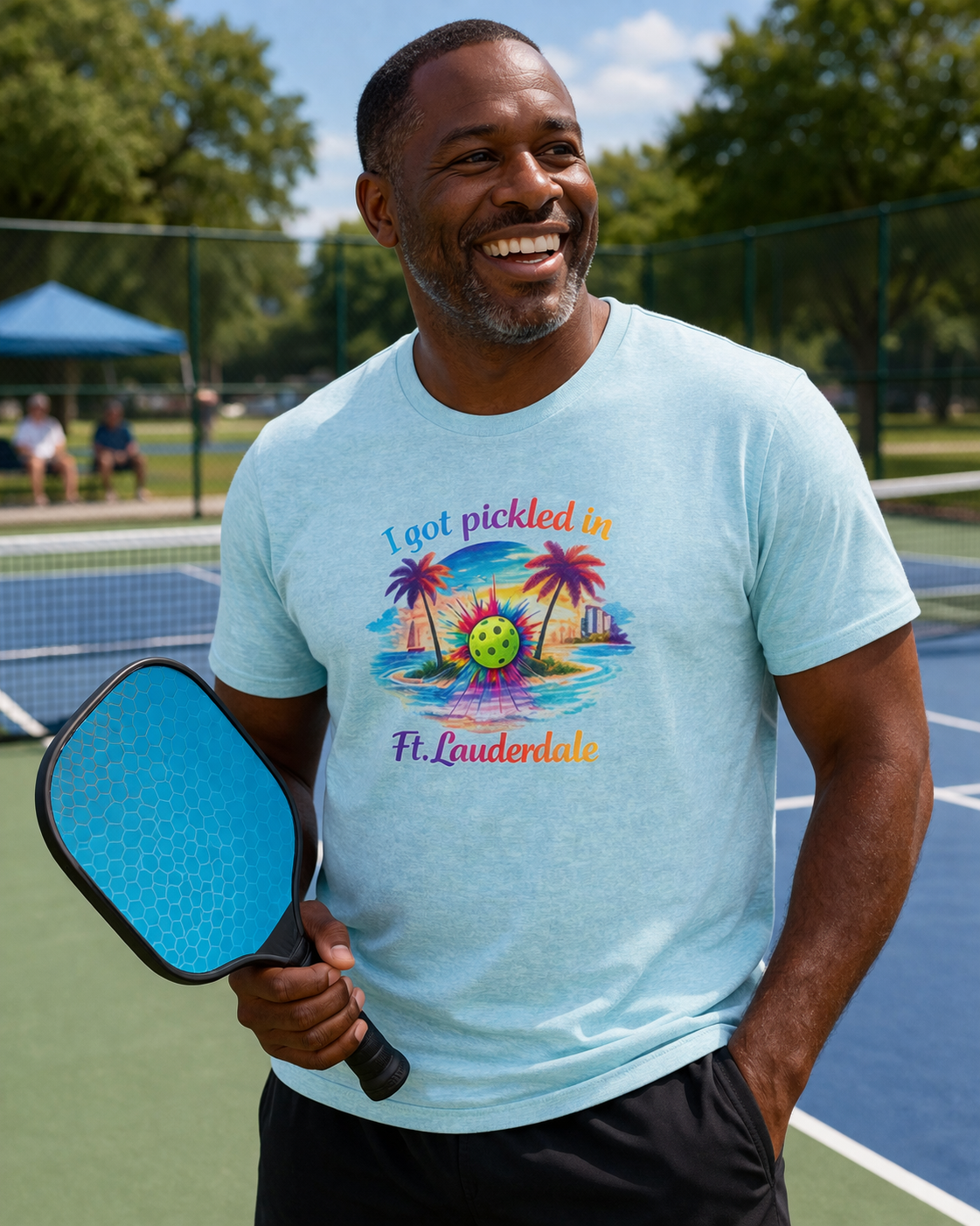 "I Got Pickled in Ft. Lauderdale" Pickleball T-Shirt — Funny Florida Vacation Tee & Souvenir Gift