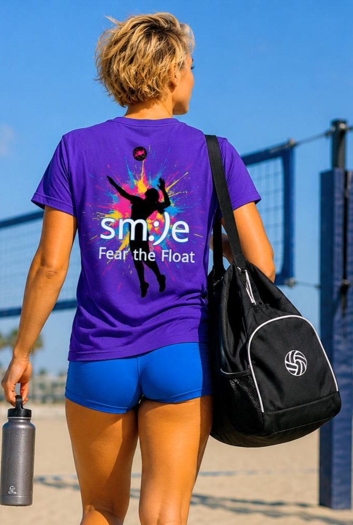 Fear the Float — Volleyball Statement T-Shirt- breathable, sun protection