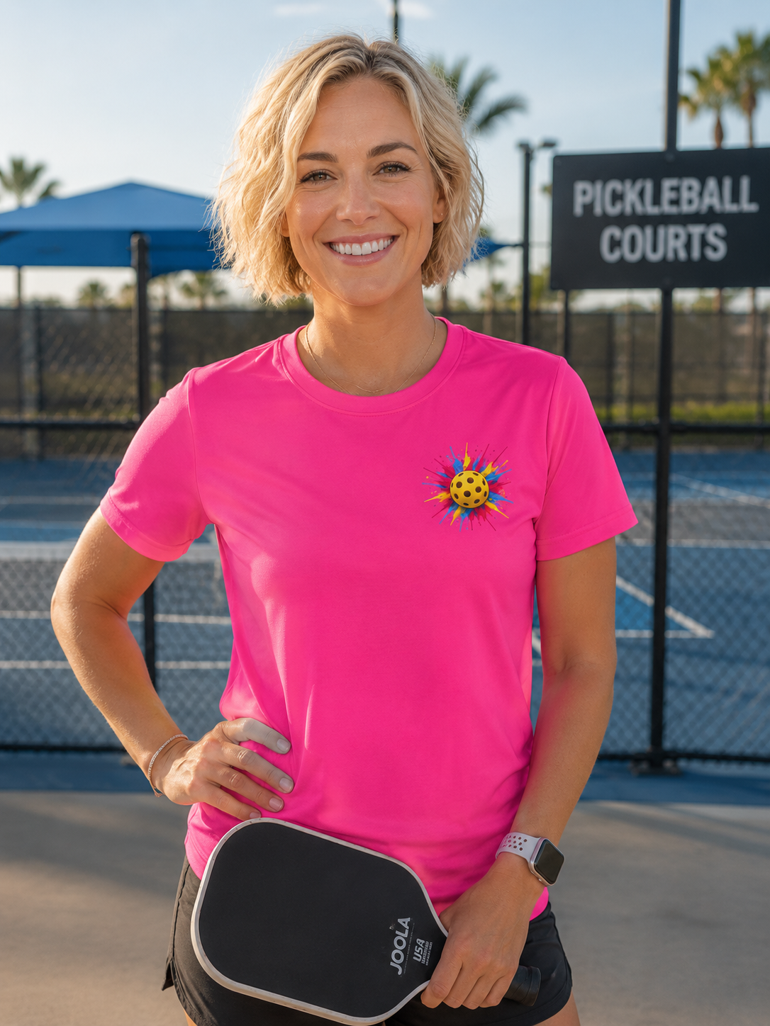 Pickleball Karma Tee — "That's Pickleball Karma, Dude" | Sport-Tek ST350 Moisture-Wicking Shirt
