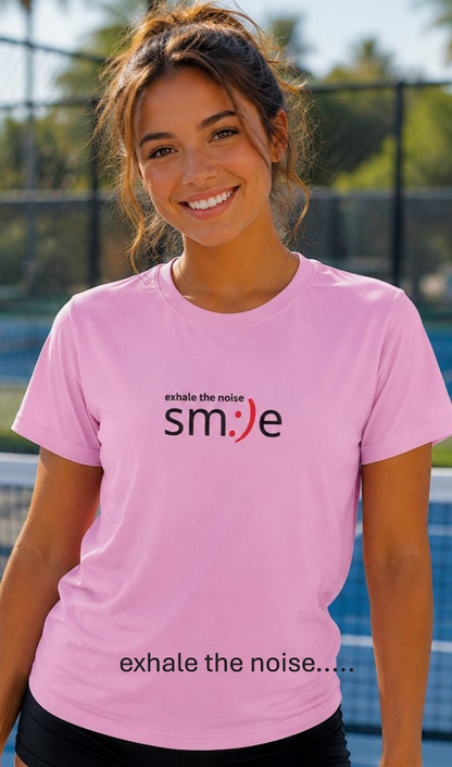 Smile Moisture-Wicking Tee — "Exhale the Noise" | Sport-Tek ST350