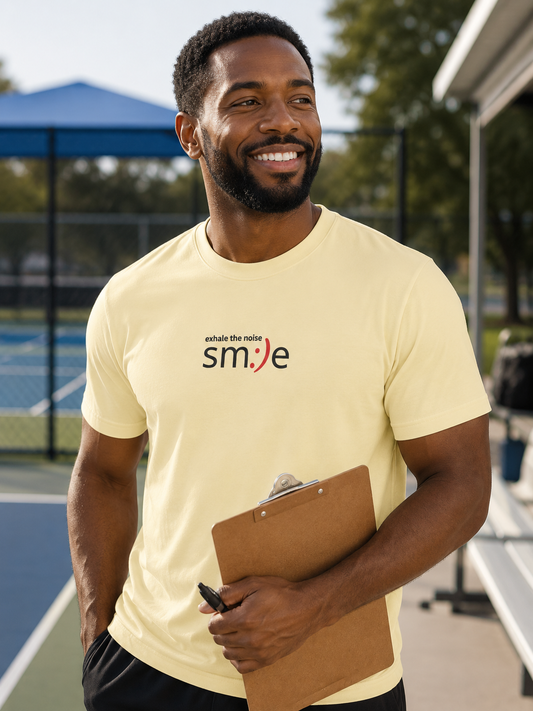 Smile Moisture-Wicking Tee — "Exhale the Noise" | Sport-Tek ST350