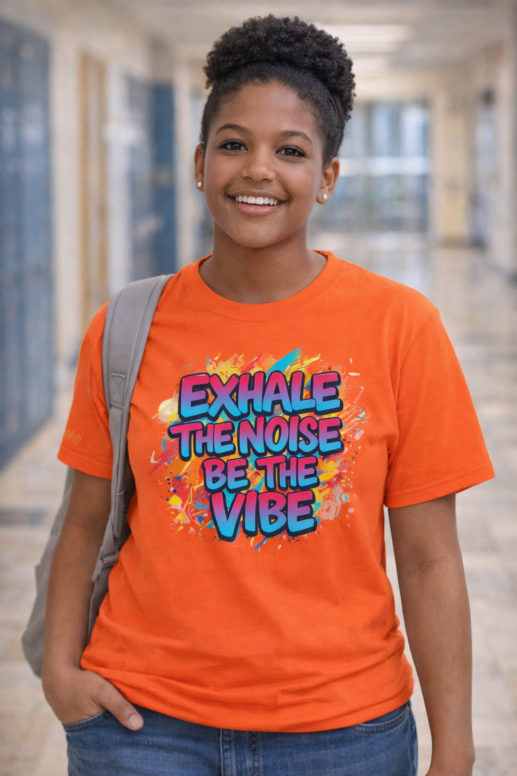 Exhale the Noise - Motivational Streetwear Tee | Confidence Statement