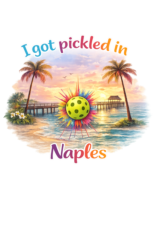 I Got Pickled in Naples design logo