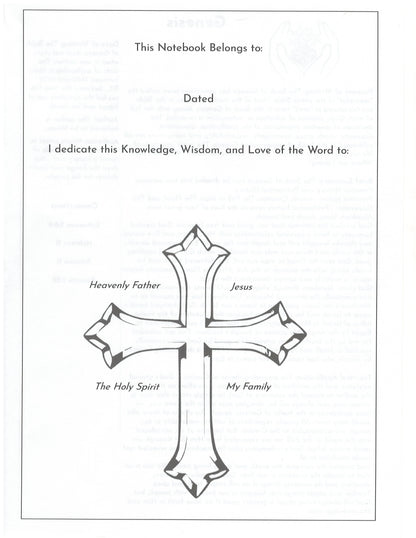 Bible Study Notebook - Organized by Book | Faith Journey Companion