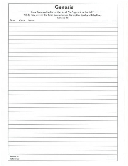 Bible Study Notebook - Organized by Book | Faith Journey Companion