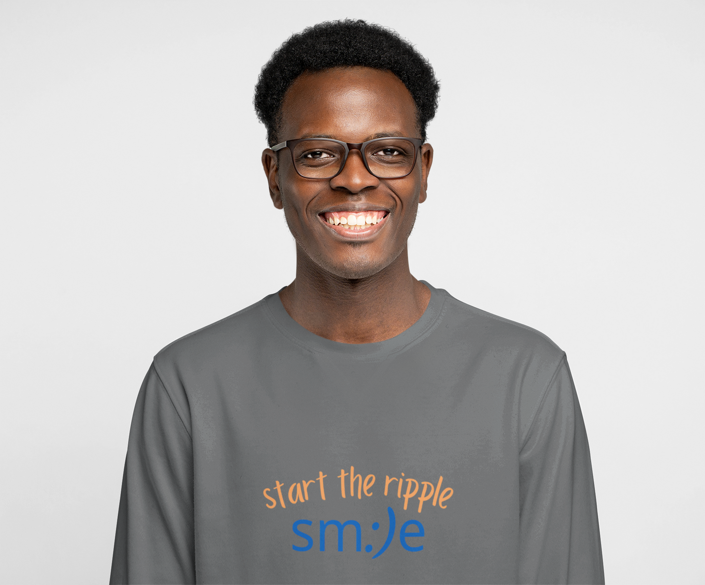 Start the Ripple Long Sleeve Tee - Inspirational Streetwear, Confidence Booster, Unisex Statement Shirt