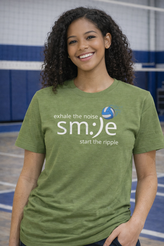 Exhale the Noise sm:)e Volleyball Jersey | Unisex Athletic Streetwear | Court Confidence Tee