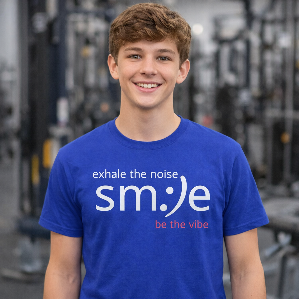sm:)e Exhale the Noise Be the Vibe Tee | Motivational Streetwear | Perfect Gift for Friends