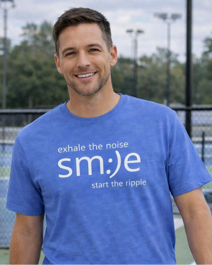 Exhale the Noise sm:)e Be the Ripple | Motivational Streetwear | Lifestyle Statement Tee