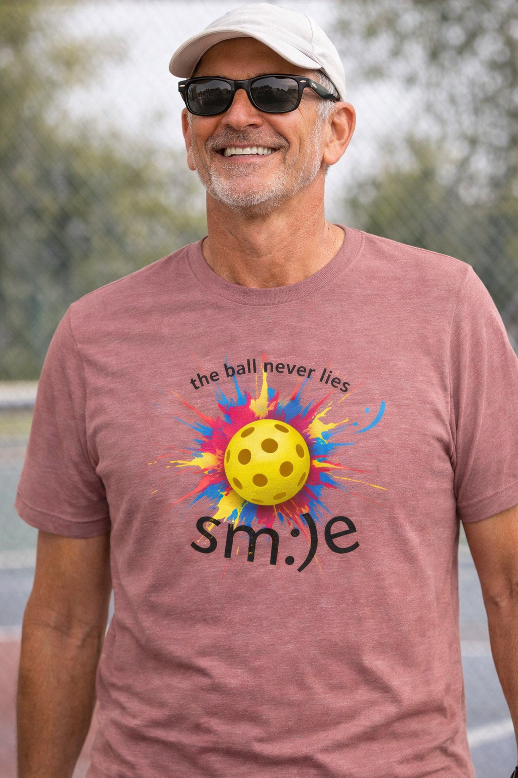 The Ball Never Lies - Pickleball Streetwear Tee | Unisex Statement Shirt | sm:)e