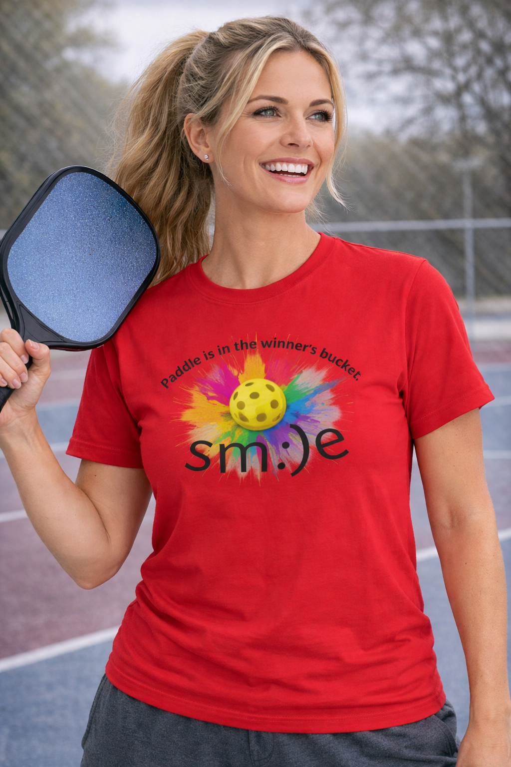 Paddle in the Winners Bucket - Pickleball Tee