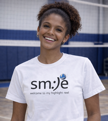 sm:)e Welcome to My Highlight Reel Volleyball T-Shirt | Funny Motivational Unisex Tee