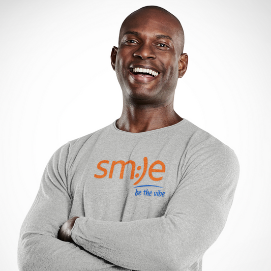 sm:)e Be the Vibe Long Sleeve | Confidence Streetwear | Positive Energy Statement Tee