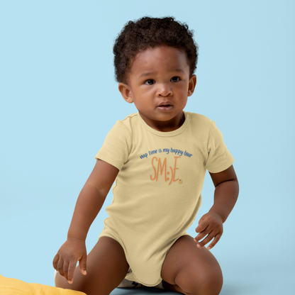 Nap Time Is My Happy Hour sm:)e Infant Bodysuit - Cute Baby Gift, Funny Newborn Outfit, Trendy Toddler Clothing