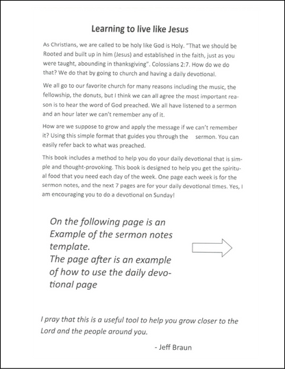 Jesus Like: Learning to Live Like Jesus - Bible Study & Sermon Notebook