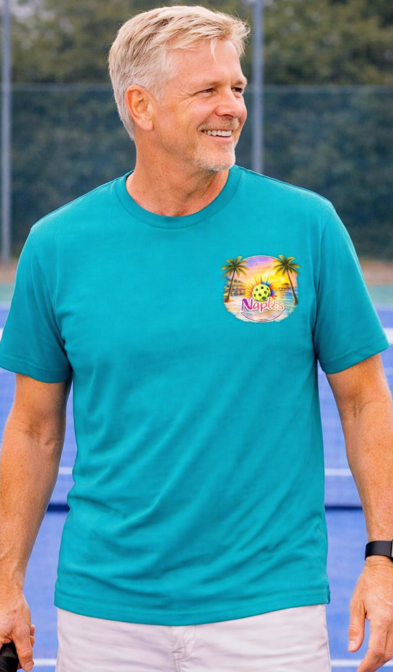I Got Pickled in Naples™ — Men's Moisture-Wicking Pickleball Shirt | sm:)e